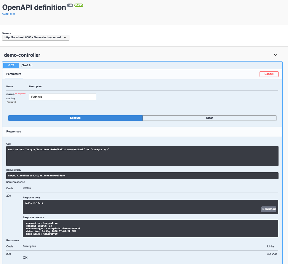 Swagger UI Demo alt text